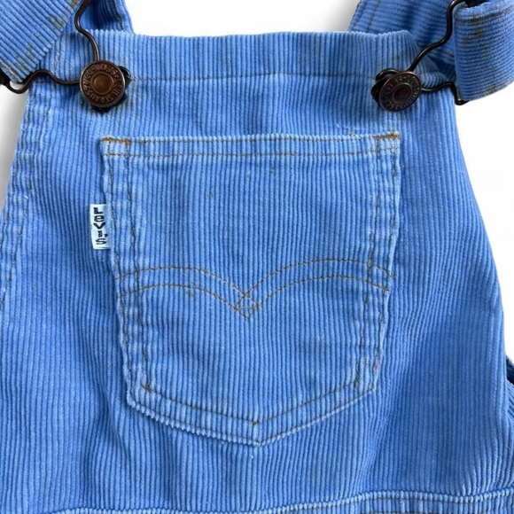 Vintage Levi's Blue corduroy Overalls Classic Workwear Style - Picture 2 of 6